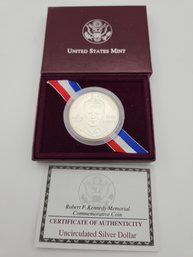 1998 Robert F Kennedy Memorial Commemorative Silver Dollar Coin