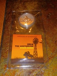 2014 The Australian Stick Horse 1oz Silver Coin