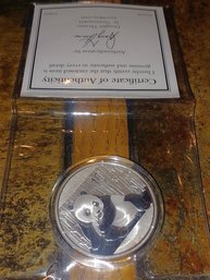 2015 Chinese Silver Panda  1 OZ .999 Silver Coin
