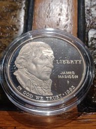 1993-S Bill Of Rights James Madison Commemorative 'Dollar' Gem Proof 90 Silver
