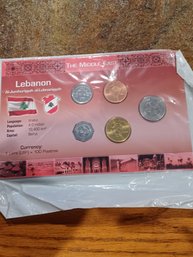 Lebanon Coin Set In Holder