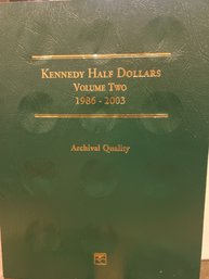Kennedy Half Dollar Series Vol II 1986-2003 Bifold Envelope