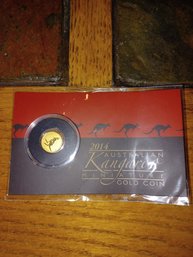 2014 Australian Kangaroo Minature Gold Coin