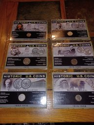 Historic U.S. Coins  X6 Different Coins