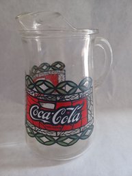 Coca Cola Glass Pitcher