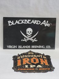 Metal Sign, Blackbeard  Ale,wrought Iron IPA