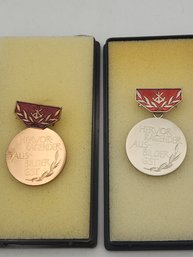 East German Silver And Bronze Youth Medals