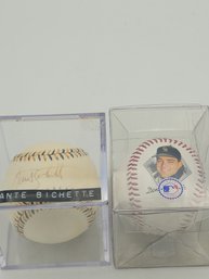 Dante Bichette Autographed Ball And Commemorative Ball