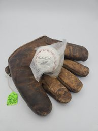 1940 Rawlings Baseball Glove Made For Martin Marion And A Commemorative Babe Ruth Baseball W COA