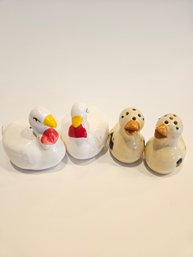 Swan And Duck Salt And Pepper Shakers