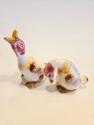 Vintage Japan Ducks Salt And Pepper Shakers