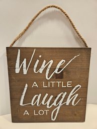 Wooden Wine Sign