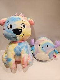 Squishmallows Tie Dye Crab And Squishy Dog