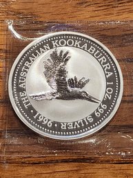 1996 Australian Kookaburra 1oz .999 Silver Coin
