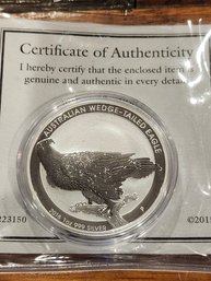 2016 Australian Wedge Tailed Eagle 1oz .999 Silver Coin