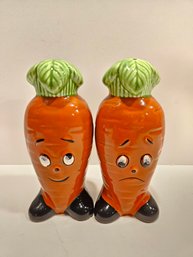 Happy/Sad Carrot Salt And Pepper Shakers