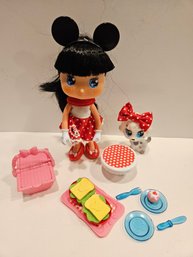 I Love Minnie Doll By Famosa With Pet And Accessories