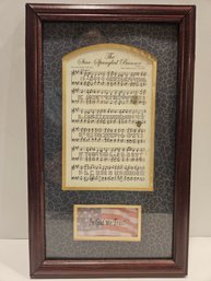 Star Spangled Banner Framed Sheet Music
