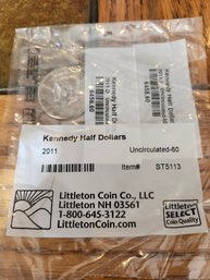 2011 Kennedy Half Dollars D&P -uncirculated-60 Coin