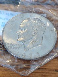 1973 Eisenhower Dollar CN Clad Coin Uncirculated-60