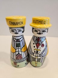 Anita Nylund Cinnamon And Nutmeg People Salt And Pepper Shakers