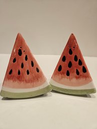 Watermelon Salt And Pepper Shakers