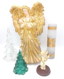 Angel Music Box,tree Candle Holder, Small Angel