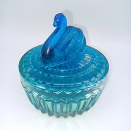 Blue Swan Candy Dish