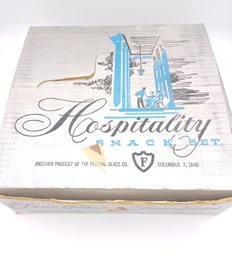 Vintage Hospitality Snack Set 8pcs 4plates,4 Cups