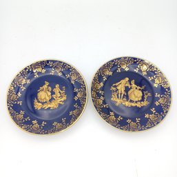 Limoges Saucers X2 4in Round