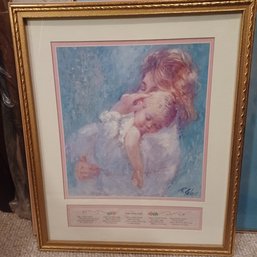 Framed Mother & Baby Picture