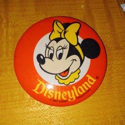 Vintage Minnie Mouse Button Pin 3.5in