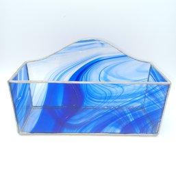 Beautiful Blue Stained Glass Holder For Anything
