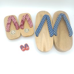 Wooden Sandals Small And Minature