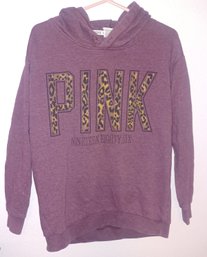 PINK-purple Sweater With Cougar Spots Size XS