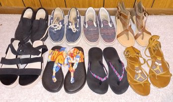 Vans & Sandals Sizes Woman's 6 To 7.5