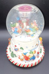 Partylite Snow Globe Music Box Candle Holder