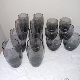 14pc Dark Glass Set