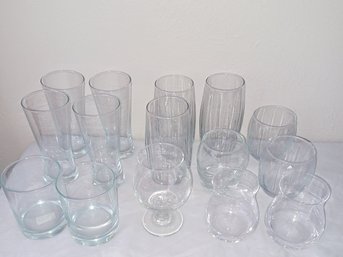Clear Mixed Glassware Glasses