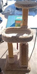 Cat House And Scratch Post