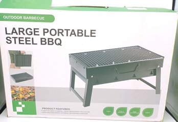 Large Portable Steel BBQ