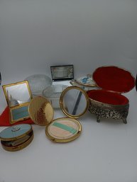 Vintage Blush Compacts & Trinket Boxes