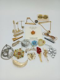 Misc Brooch And Pin Lot