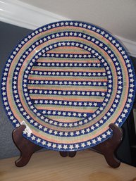 X2 Hand Made In Poland Large Pizza Plates