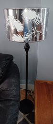 Silver Feather Shade Floor Lamp