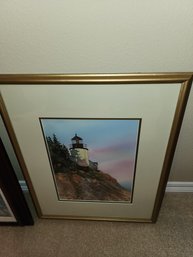 Lighthouse Watercolor Print