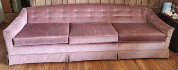 Gently Used Pink Velvet Couch