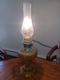 Oil Lamp Converted To Electric Table Lamp