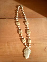 Vintage Onyx Beaded Necklace