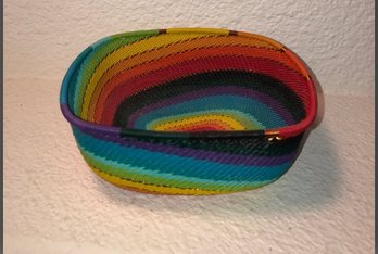 Wire Weaved Colorful  Bowl
